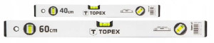Topex Zestaw Poziomic 40/60cm Alu Poziomica 3li