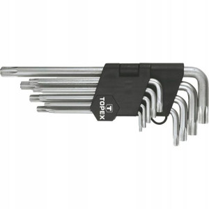 TOPEX Klucze Torx T10-T50, zestaw 9 szt. 35D961