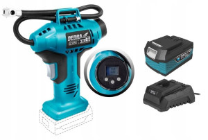 DEDRA Kompresor pistoletowy akumulat. LCD SAS+ 5Ah