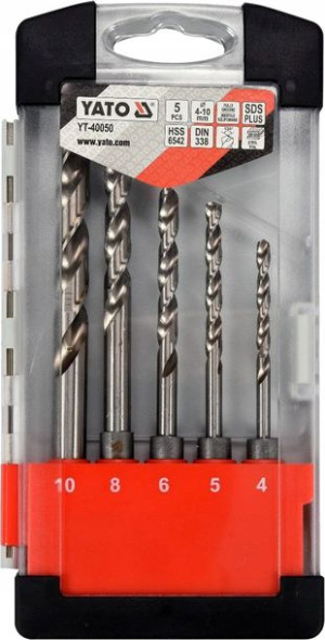 Yato Yt-40050 Wiertła Do Metalu Hss 6542 5szt Sds+