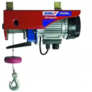Wciągarka elektryczna DED7914 250/500kg 1000W lin.