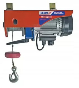 Wciągarka elektryczna DED7911 125/250kg 550W lin.