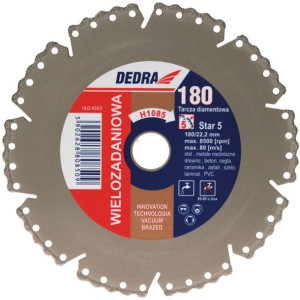Dedra Tarcza Wielozadaniowa Diamentowa 180mm H1085