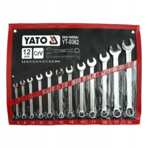 Yato Klucze Płasko-oczkowe Kpl 8-24mm 12e Yt-0362