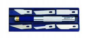 Nóż skalpel DEDRA M9035 12 ostrzy, szerokość 9mm