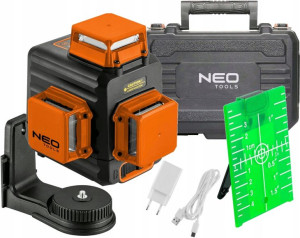 Laser 3D, zielony, walizka NEO TOOLS 75-109