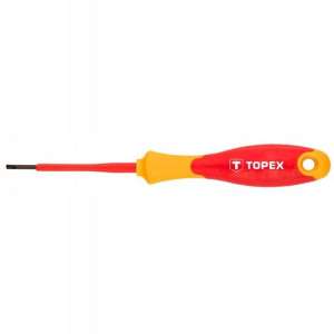 TOPEX Wkrętak płaski 1000V, 2.5x75mm CrMo 39D470