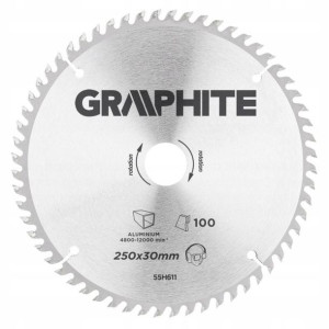 Tarcza widiowa 250x30mm 100T ALUMINIUM 55H611