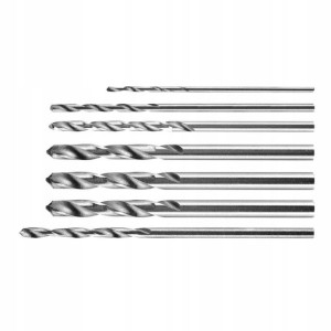 Wiertła precyzyjne 0.8-3.2 mm, zestaw 7szt. 55H075