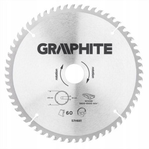 Graphite Tarcza Widiowa 216x30mm 60 Zębów 57h681