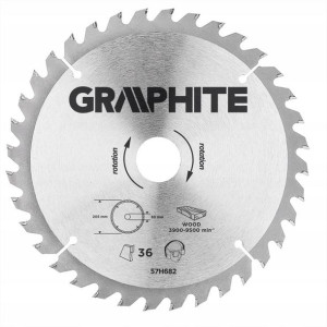 Graphite Tarcza Widiowa 205x30mm 36 Zębów 57h682