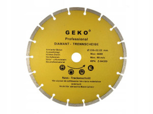 Tarcza diamentowa 230mm segment GEKO PROFI G00253