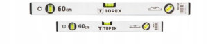 Zestaw Poziomic 40/60cm Topex 3lib Anadowa