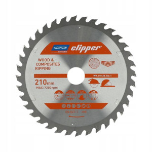 Tarcza Norton Do Cięcia Drewna 210mmx30 T36