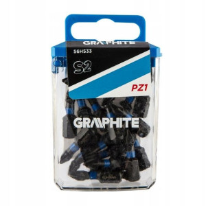 Bity udarowe PZ1 x 25 mm, 20 szt. GRAPHITE 56H533