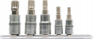 Kpl Kluczy Spline Na Szynie 5szt. Yato Yt-04360