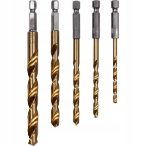 Yt-44700 Kpl Wierteł Do Metalu Tytan Hex 1/4'