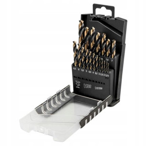 GRAPHITE Wiertła do metalu HSS-CNC 19szt 55H089