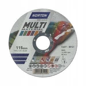 Tarcza Do Cięcia Norton 115x1x22.23 Multimaterial