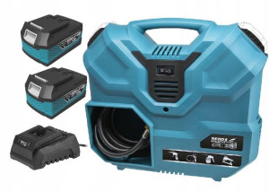 Kompresor AKU bezzbiornikowy 2x18V SAS+ALL 2X4AH