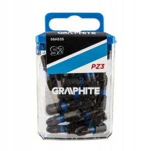 Bity udarowe PZ3 x 25 mm, 20 szt. GRAPHITE 56H535