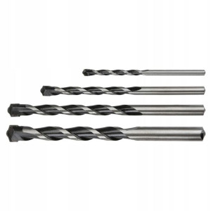 Wiertła do betonu 4-10 mm, zestaw 4 szt., 57H746