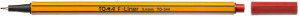 Cienkopis F-liner Toma Czerwony 0,4mm