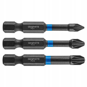Graphite Bity Udarowe Pz1/2/3x50mm 3szt 56h542