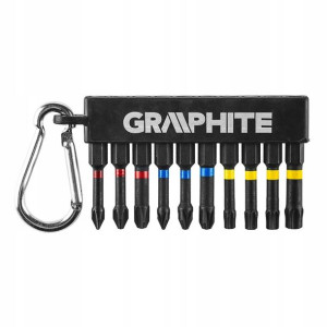 Graphite Zestaw Bitów Udarowych 10 Szt 56h562
