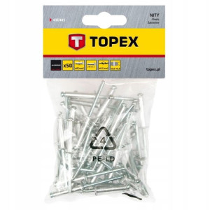 Topex Nity aluminiowe 4.0 x 18 mm, 50 szt. 43E405
