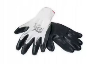 Rękawice ochronne DEDRA BH1011 nitryl (para)