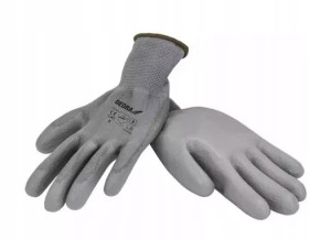 Rękawice ochronne PU DEDRA BH1009R09 rozm.9(para)