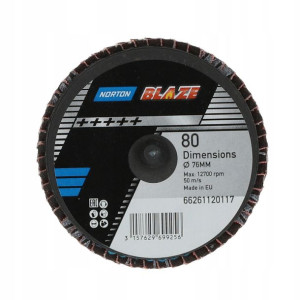 ŚCIERNICA LISTKOWA Norton-Mini Blaze-75 P80 KRĄŻEK