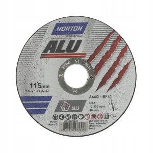Tarcza Do Aluminium Norton Alu 115x1.6x22.23