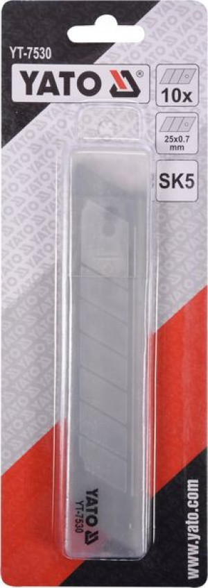 Ostrza Zapasowe 10szt 25x0,7mm Yato Yt-7530