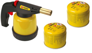 Topex Gazowa Lampa Lutownicza 44e141 +dwa Naboje