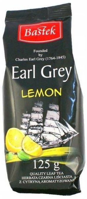 Bastek Earl Grey Lemon 125 g - herbata czarna cytrynowa liściasta sypana