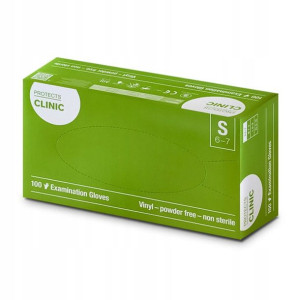 Rękawice medyczne Protects Clinic Vinyl S 100 szt.