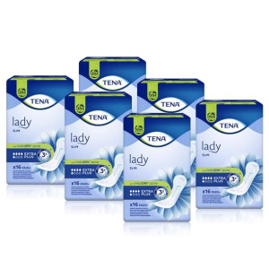 Wkładki TENA Lady Slim Extra Plus 16szt. x 6 op.