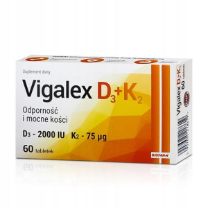 Vigalex D3+K2 2000IU 75ug 60 tabletek