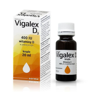 Vigalex D3 400IU w kropli Krople 20 ml