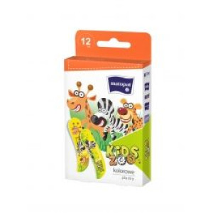 Zestaw plastrów Kids Zoo x 12 sztuk dla dzieci