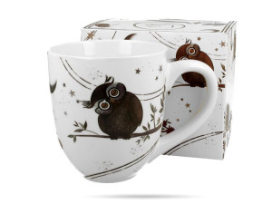 Porcelanowy Kubek Kubas XXL 1 L Sowy DUO