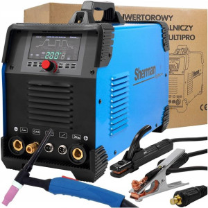 Spawarka SHERMAN TIG 200 AC DC Puls MMA 200A ALU