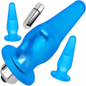 Wibrujący Analny Żelowy Plug - Sex Korek Anal