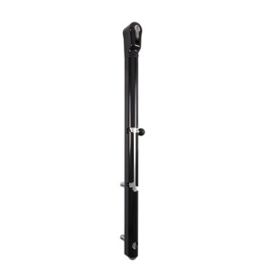 Rygiel KEYDROP 9005 dolny zamykany czarny LOCINOX na klucz czarny