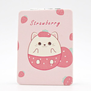Lusterko małe kieszonkowe kotek strawberry