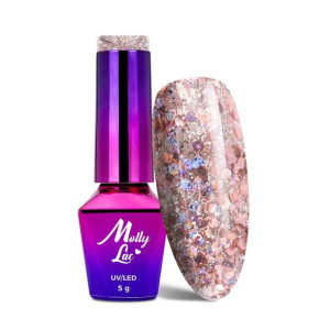 Lakier hybrydowy MollyLac Born To Glow Dare to Shine 5 g Nr 577