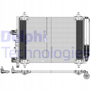 DELPHI TSP0225537 Skraplacz, klimatyzacja