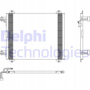 DELPHI TSP0225407 Skraplacz, klimatyzacja